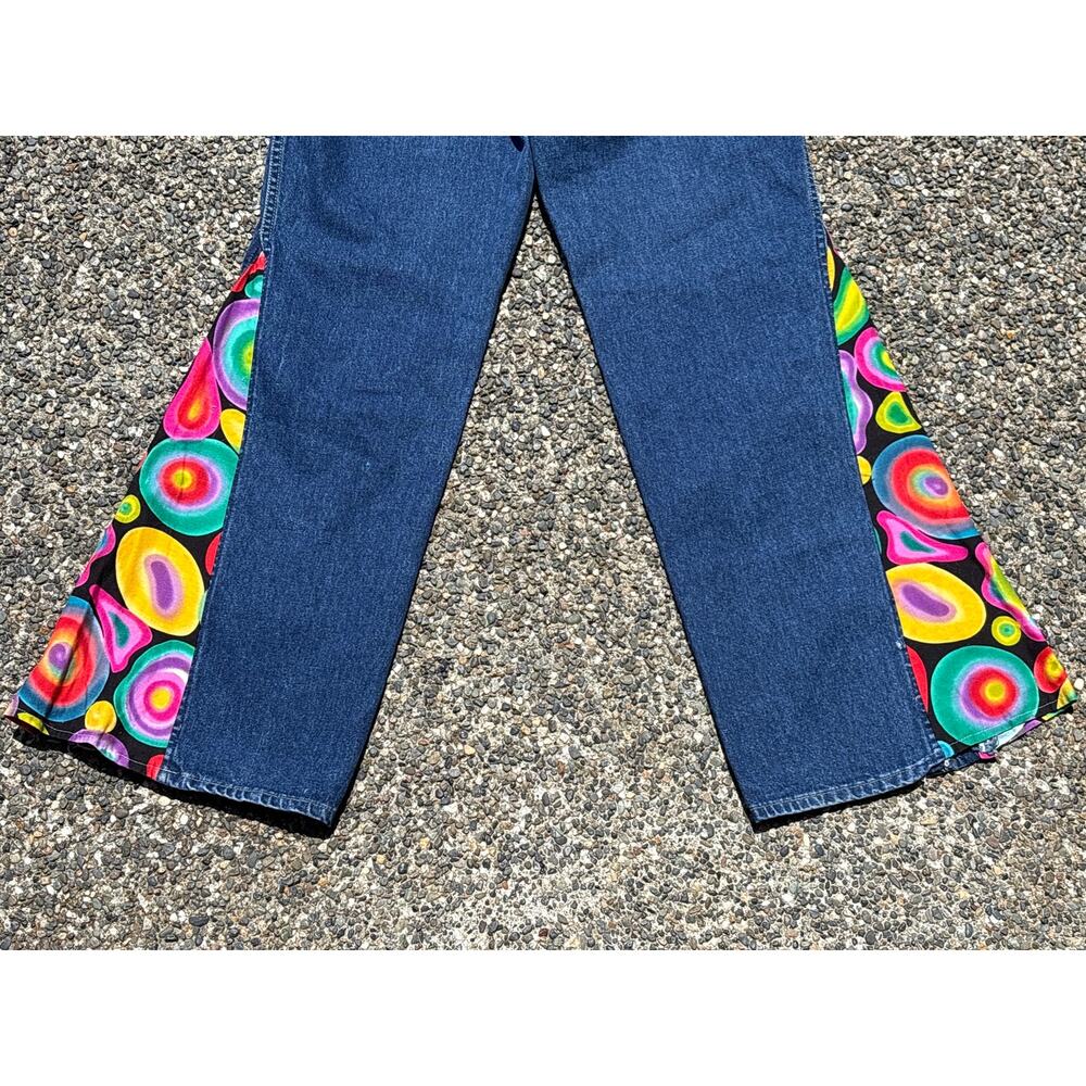Vtg 70s Brittania Classic Bell Bottom Flared hippie Jeans 12 28x32 12” Flare - Picture 7 of 7